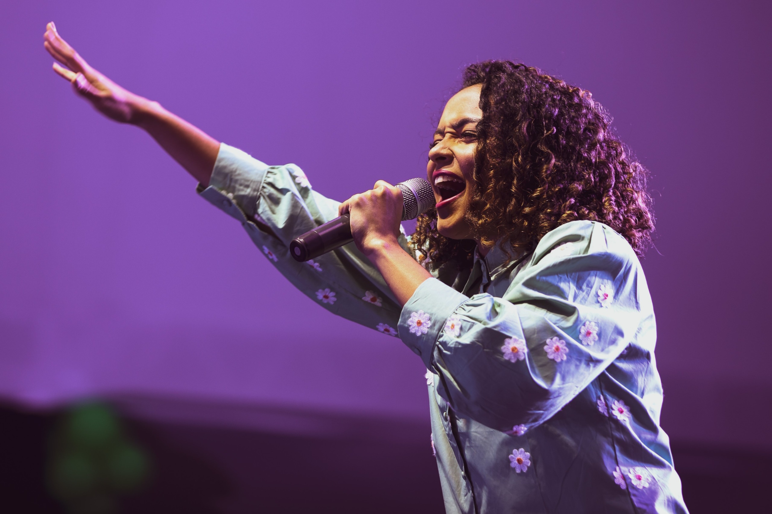 A cantora gospel Tirza Almeida. Foto: Alice Costa.