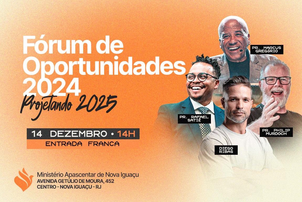 Cartaz do evento Fórum de Oportunidades. Foto: Divulgação.