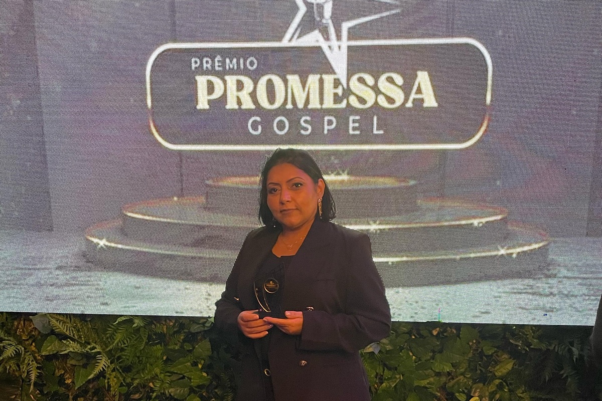 A cantora gospel Amanda Lage. Foto: Divulgação.
