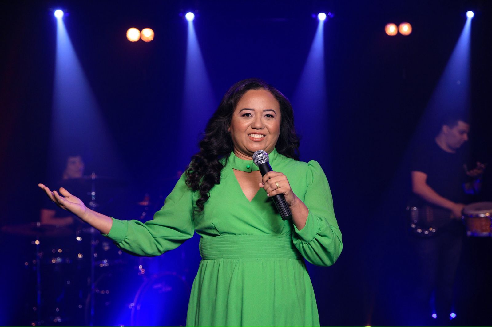 A cantora Mara Pereira. Foto: Washington Libano.